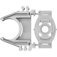 PRO EPC-16 Rohrclip, 100 Stück, Schelle hellgrau, für Rohre Ø 16mm