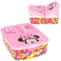 Disney Minnie Mouse Lunchbox Brotdose Mouse 3 Fächer Minnie Maus Lunch to Go Vesper Dose