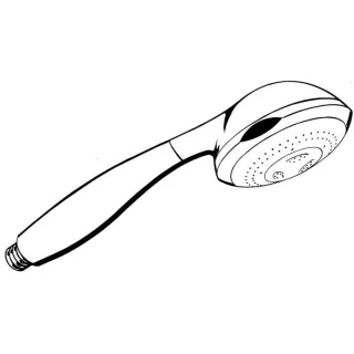 hansgrohe Handbrause Axor Carlton 17850000 chrom, mit Quiclean