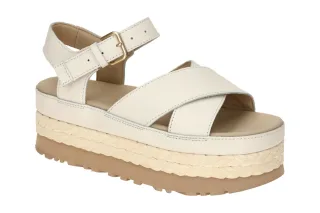 UGG 1169650 JSM AUBREY ANKLE STRAP Sandalette wei? jasmin, Glattleder, Platea...