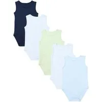 TupTam Body TupTam Baby Jungen Achselbody in Unifarben 5er Pack