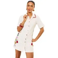 Love & Roses Jeanskleid Love & Roses Etuikleid (1-tlg)