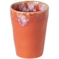 Costa Nova Becher Lungo Latte Grespresso, Sunset Rot, 38 cl, 1-tlg., Keramik, Ø ca. 9,2 cm, Höhe ca. 11,5 cm, Füllmenge 38 cl