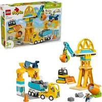 LEGO® Baustelle mit Baufahrzeugen – 3-in-1-Set (10476), LEGO DUPLO Town Konstruktionsspielsteine, (84 St), Made in Europe