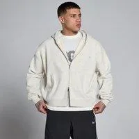 MP Lift Oversized Loopback 2 Way Zip Hoodie für Herren – Cremig Grau meliert - M