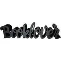 Der Krämer Deko-Schriftzug "Booklover" Buch-Aufsteller Bücherregal Dekoration