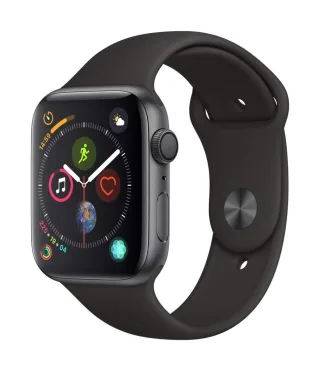 Apple Watch Series 4 [GPS inkl. Sportarmband schwarz] 44mm Aluminiumgehäuse spacegrau