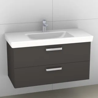 Artiqua 414 Waschtischunterschrank für Subway 2.0 7175A1 Stahlgrau, 414-WU2L-V70-7142-88 414-WU2L-V70-7142-88
