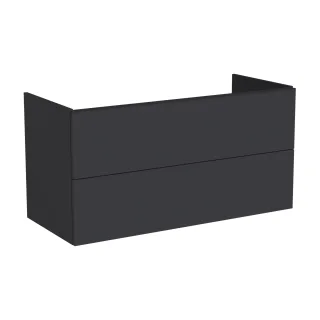 VitrA New Metropole Pure Waschtischunterschrank mit 2 Vollauszügen 118 x 52 x 60 cm Matt,67416 67416