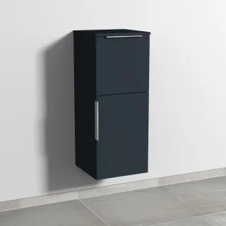Sanipa 3way Mittelschrank mit 1 Tür und 1 Auszug, Marine-Matt, UP1271R UP1271R