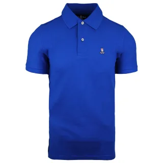 Psycho Bunny Classic Polo Kurzarm Blue Herren Baumwolltop B6K001B1PC Lapis