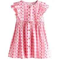 Next Blusenkleid Kleid mit Rüschenärmeln (1-tlg)