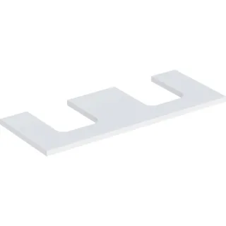 Geberit ONE Waschtisch-Platte, Ausschnitt rechts und links, für Aufsatzwaschtisch Schalenform 505335002