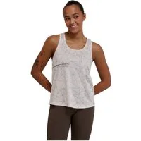 hummel Tanktop hmlCOURT AOP Light Weight (atmungsaktiv, leicht) beige/grau Damen