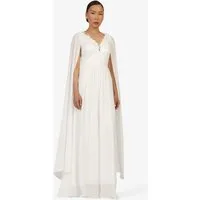Kraimod Abendkleid mit Spitze und Chiffon-Cape