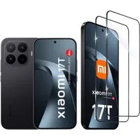 CLM-Tech Displayschutzglas 3X für Xiaomi 17T / Xiaomi 17T Pro kristallklar - für Xiaomi 17T, Panzerglas Folie - Blasenfreie Anbringung und kratzfest -, 3 Stück, Anti-Fingerabdruck