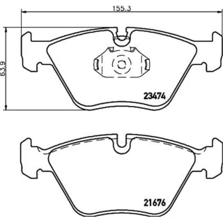 Hella Bremsbel?ge vorne BMW 3er 5er Z3 Z4