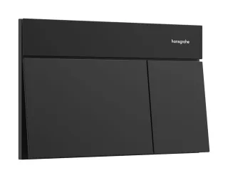 Hansgrohe iFrame Element E Betätigungsplatte für 2-Mengen-Spülung, Mattschwarz, 66003670 66003670