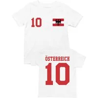 Youth Designz T-Shirt Österreich Kinder T-Shirt im Fußball Trikot Look mit trendigem Motiv