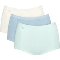 sloggi Maxislip Basic+ Maxi (3er Pack) perfekter Sitz, Cotton-Mix, hohe Taille