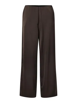 Y.A.S - YASPELLA HW WIDE PANTS S. NOOS Chocolate Brown - Gr. - XS