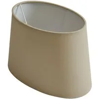 B&S Lampenschirm Lampenschirm oval Velvet beige B:20,5x12/T:17x10/H:14cm, Jinming