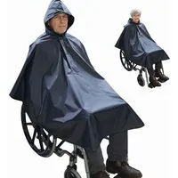Seniori Regenponcho Rollstuhl Regencape Regenschutz für Rollstuhlfahrer