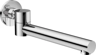 Neuesbad Serie 310 Rund FOLDING Wand Auslauf, Chrom, 245mm (SWIVEL Auslauf) NB1DENAC087K1