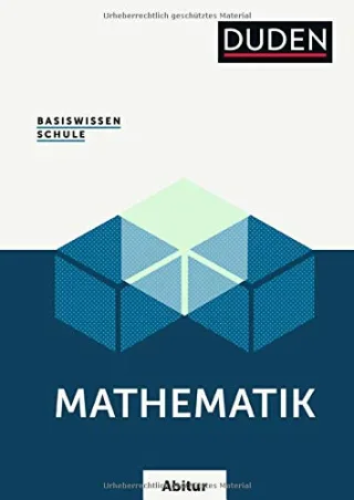 Basiswissen Schule ? Mathematik Abitur: Das Standardwerk für die Oberstufe