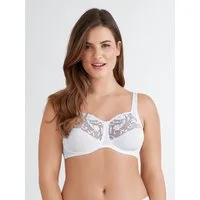 Felina Bügelloser BH Moments mit Spitze, Blumenstickerei, Stützfunktion und Vollkörbchen