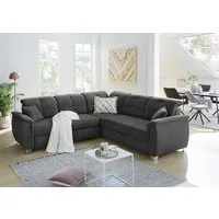 Jockenhöfer Gruppe Ecksofa Udine L-Form, B: 263 cm, mit Bettfunktion, Bettkasten, Kopfteilverstellung & Zierkissen
