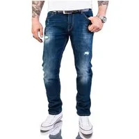 Rock Creek Slim-fit-Jeans Herren Jeans Slim Fit Blau RC-2145