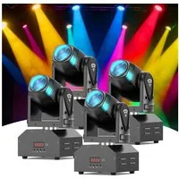 ZonQoonz Discolicht Moving Head RGBW Beam Bühnenlicht,LED Disco Party Licht DMX