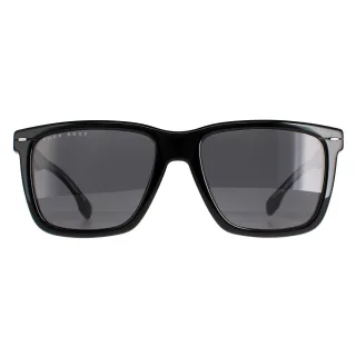 Hugo Boss Square Mens Black Ruthenium Grey Blue Boss 1317 / S