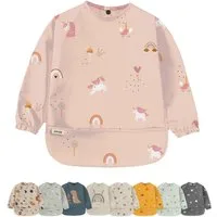 Artee Lätzchen Lätzchen mit Ärmeln und Auffangtasche in Größe M für 12-36 Monate