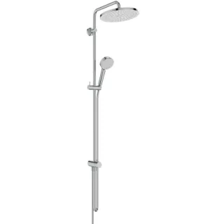 Ideal Standard Ceratwist T25 Duschsystem BE229AA ohne Armatur, 2F-Handbrause, Kopfbrause rund, chrom