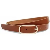 FRONHOFER Taillengürtel Damen Rindleder schmal (1-St) 2 cm, vergoldet, für Jeans