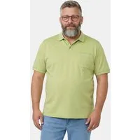 Men Plus Poloshirt T-Shirt TwoTone-Pikee Halbarm
