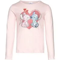 Lilo & Stitch Langarmshirt Kinder Shirt Baumwolle Langarm Oberteil für Alltag Schule und Freizeit (1-tlg)