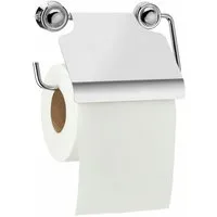 Koopman Toilettenpapierhalter Edelstahl WC-Papierhalter Silberfarbend (Stück, 1-St., Packung), Edelstahl, Silber, 14,5x13x5cm, 2 Befestigungen, Inkl. Schrauben