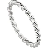JOBO Fingerring Geflochtener Ring, 925 Silber