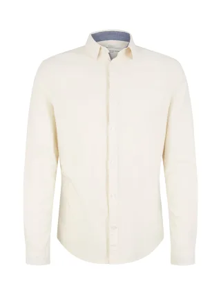 Tom Tailor - Basic Hemd vintage beige - Gr. - XL