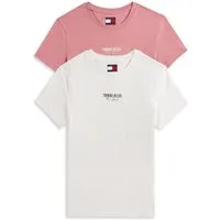 Tommy Jeans Kurzarmshirt TJW 2PACK ESSENTIAL LOGO 2 TEE (Packung, 2-tlg)