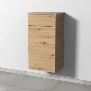 Sanipa 3way Mittelschrank mit 1 Auszug und 1 Wäschekorbklappe, Eiche Natural-Touch, SM15485 SM15485