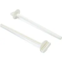 Beeztees Vogelspielplatz Vogel Sitzstange inkl. Halter weiß - 2er Pack