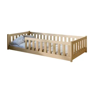 Kids Collective Bodenbett, Natur, Holz, 80x180 cm, Kinder- & Jugendzimmer, Kindermöbel, Kinderbetten, Kindereinzelbetten