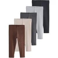 Next Leggings Gerippte Leggings im 5er-Pack (5-tlg)