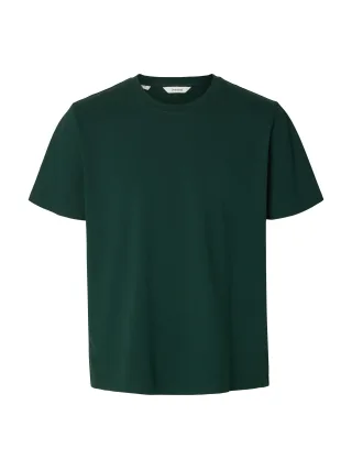 selected men - SLMATLAS SS O-NECK TEE NOOS Pine Grove - Gr. - XL
