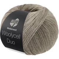LANA GROSSA Meilenweit 100 WOOLYCELL DUO Häkelwolle, 400 m (4-fach Sockengarn ohne Polyamidanteil), 100 g