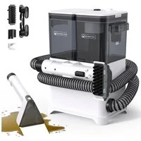 lubluelu Teppichreinigungsgerät V3 Polsterreiniger Gerät Waschsauger 12000Pa Fleckenreiniger 3in1, 450 W, beutellos, für Teppiche, Polster, Sofa, Auto, Flecken / Dual-Tank-Technologie